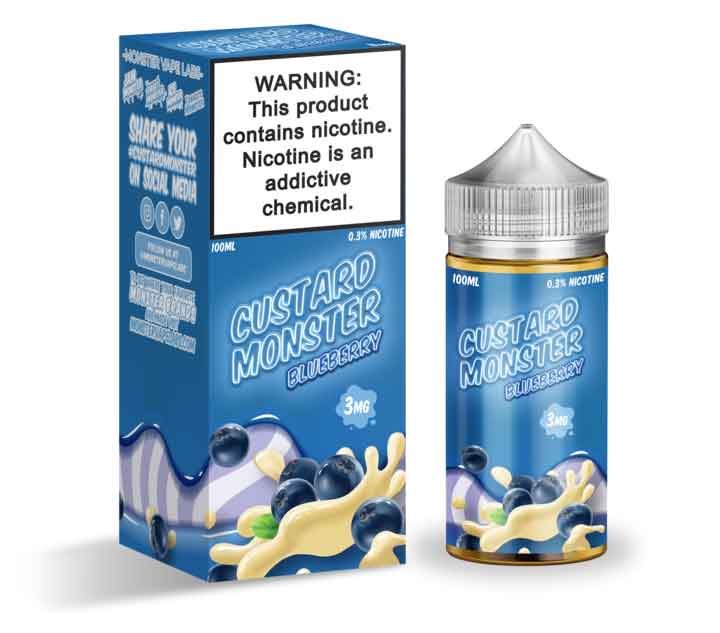 Custard Monster - Blueberry Custard 100ml Vape Ejuice in dubai & Abu Dhabi
